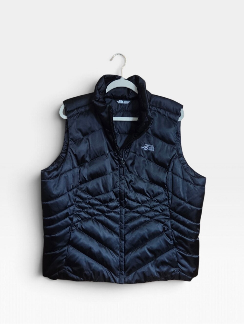 The North Face Puffer Vest 550 Black Women's XXL Down Cabin Core Outdoorsy 2X